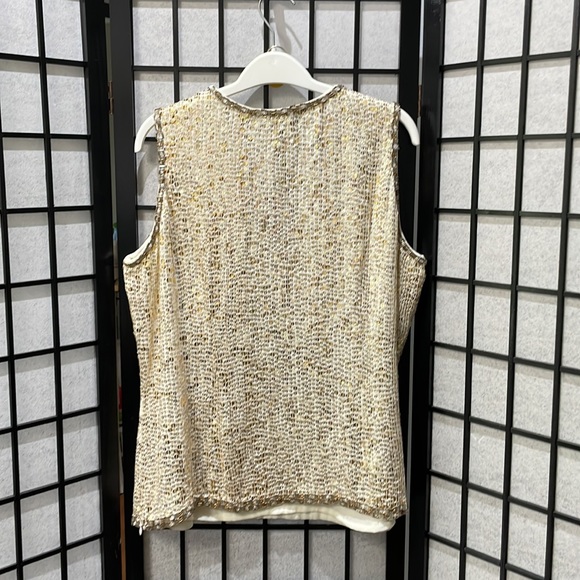 Vintage, Bianca Nygård, Sleeveless Sequin Top SZ 16 - Picture 4 of 4